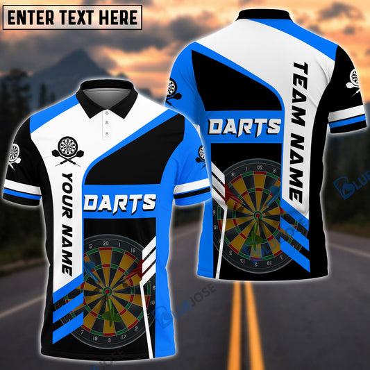 BlueJose Dart Board Personalized Name, Team Name Shirt (4 Colors)