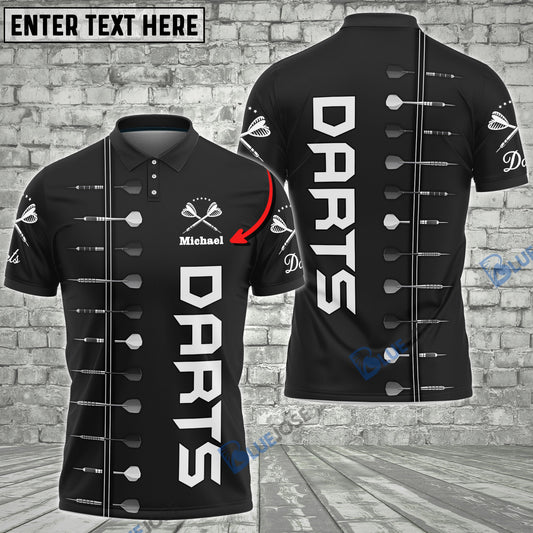 BlueJose Darts Personalized Black Custom Darts Shirts