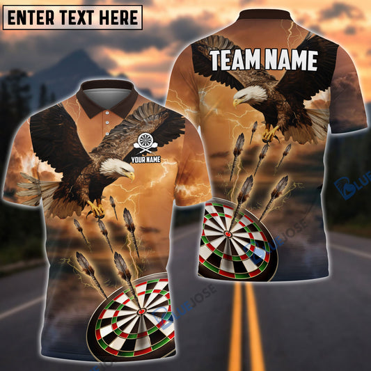 BlueJose Dartboard Eagle Personalized Name, Team Name Shirt