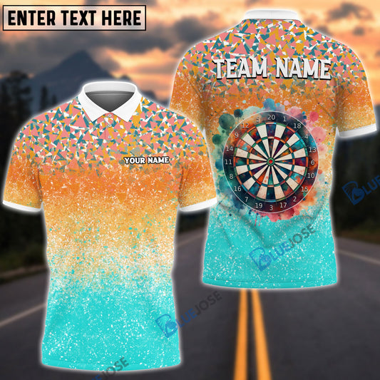 BlueJose Dartboard Watercolor Personalized Name, Team Name Shirt