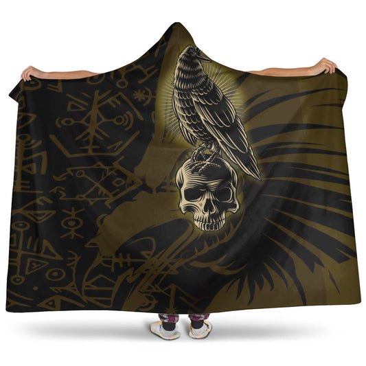 VikingStyle Hooded Blanket - Raven Viking Hooded Blanket A95
