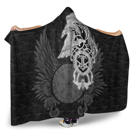 VikingStyle Hooded Blanket - Raven Ving Hooded Blanket A95