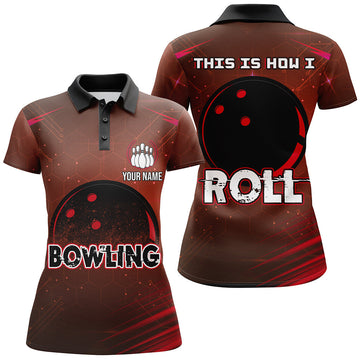BlueJose Bowling This Is How I Roll Personalized All Over Printed Shirt For Women