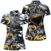 BlueJose Camo Navy Bowling Personalized All Over Printed Shirt For Women Personalized Shirts For Bowling Players