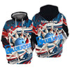 BlueJose Bowling American Tornado Customized Name, Team Name 3D Shirt
