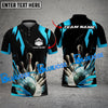 BlueJose Bowling And Pins Digital Smoke Customized Name 3D Shirt ( 6 Colors)