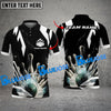 BlueJose Bowling And Pins Digital Smoke Customized Name 3D Shirt ( 6 Colors)