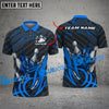 BlueJose Bowling And Pins Strike On Flaming Field  Multicolor Customized Name 3D Shirt ( 4 Colors )