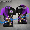 BlueJose Bowling And Pins Digital Cut Customized Name 3D Shirt (4 Colors)