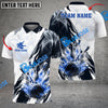 BlueJose Bowling And Pins Smoke Paint Pattern Multicolor Customized Name 3D Shirt ( 4 Colors )