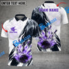 BlueJose Bowling And Pins Smoke Paint Pattern Multicolor Customized Name 3D Shirt ( 4 Colors )