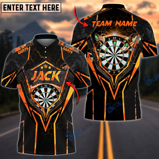 BlueJose Darts Thunder Personalized Name, Team Name Shirt (6 Colors)