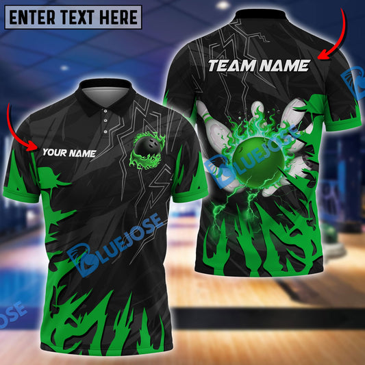 BlueJose Bowling And Pins Break The Darkness Customized Name 3D Shirt (5 Colors)