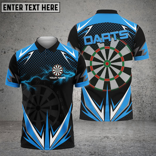 BlueJose Darts Lightning Personalized Name Shirt (4 Colors)
