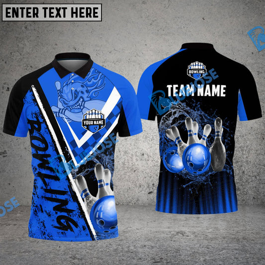 BlueJose Bowling And Pins Neighbor From Hell Customized Name 3D Shirt (5 Colors)