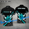BlueJose Bowling And Pins Grunge Flame  Multicolor Customized Name 3D Shirt ( 4 Colors )