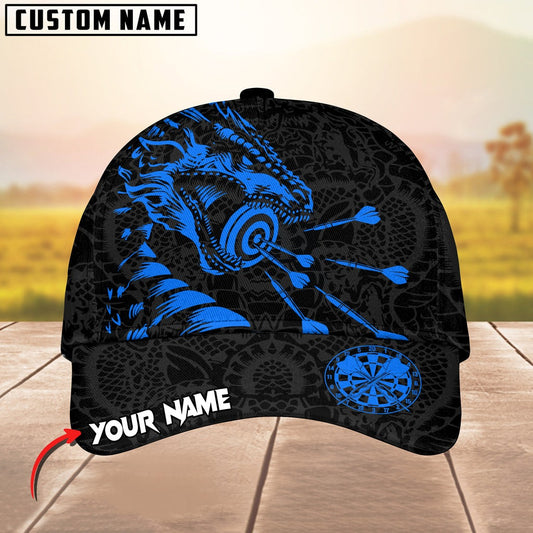 BlueJose Darts Dragon Golden Luxury Pattern Personalized Name Cap (4 Colors)