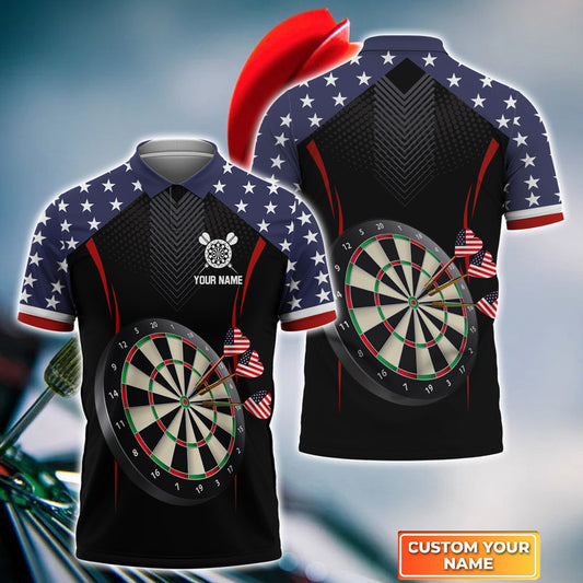 BlueJose USA Darts Personalized Name Shirt