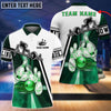 BlueJose Personalized Name Light Bowling Player Multicolor 3D Shirt, Personalized Shirts For Bowling Players