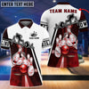 BlueJose Personalized Name Light Bowling Player Multicolor 3D Shirt, Personalized Shirts For Bowling Players