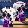 BlueJose Personalized Name Light Bowling Player Multicolor 3D Shirt, Personalized Shirts For Bowling Players