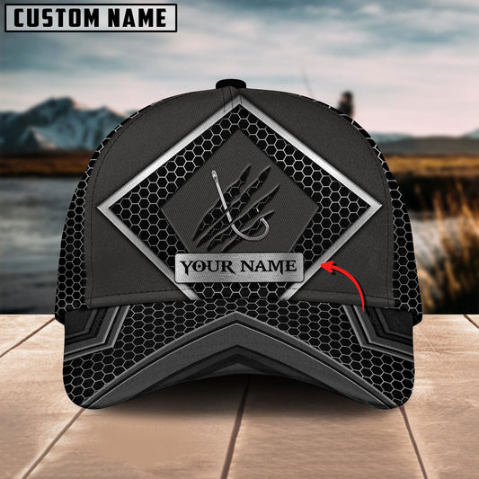 BlueJose Personalized Black Fishing Cap