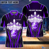 BlueJose Personalized Name and Team Name Bowling and Pins Multicolor 3D Shirt, Personalized Shirts For Bowling Players