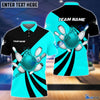 BlueJose Personalized Name and Team Name Bowling and Pins Multicolor 3D Shirt, Personalized Shirts For Bowling Players