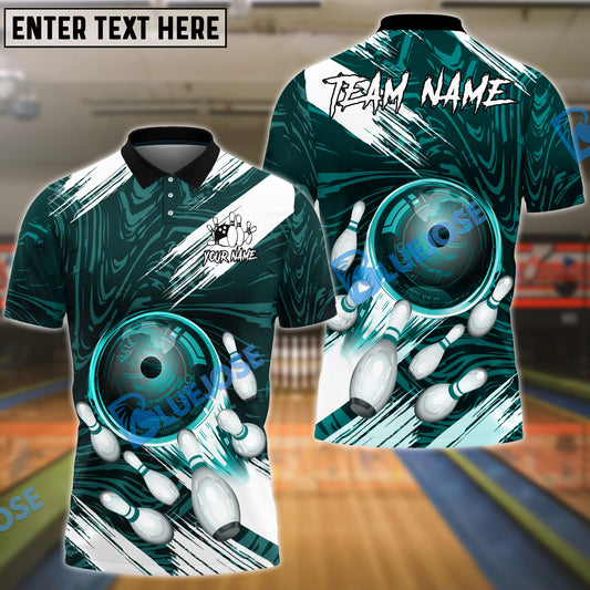 BlueJose Bowling And Pins Stormy Personalized Name, Team Name Unisex Shirt