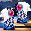 BlueJose Bowling Strike Paint Color Personalized Name, Team Name 3D Shirt, Personalized Shirts For Bowling Players