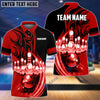 BlueJose Flame Bowling Ball Break Pins Personalized Name and Team Name 3D Shirt (4 Colors),Personalized Shirts For Bowling Players