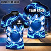 BlueJose Power of Thunder Bowling Ball Break Pins Personalized Name and Team Name 3D Shirt (4 Colors),Personalized Shirts For Bowling Players