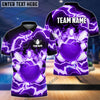 BlueJose Power of Thunder Bowling Ball Break Pins Personalized Name and Team Name 3D Shirt (4 Colors),Personalized Shirts For Bowling Players