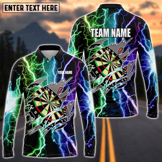 BlueJose Darts Lightning Personalized Name Shirt