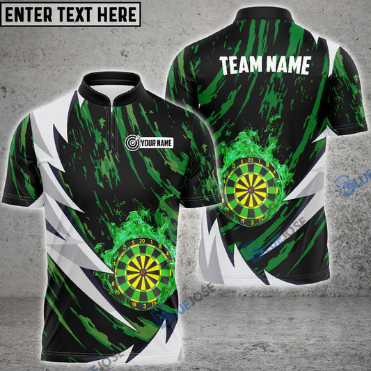 BlueJose Dart Green Fire Personalized Name Shirt