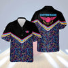 BlueJose Bowling Pattern Personalized Name Hawaiian Shirt