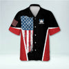 BlueJose USA Bowling Flag Personalized Name Hawaiian Shirt