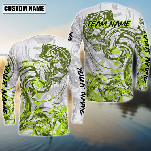 Bluejose Bass Fishing Deep Sea Trophy Custom Name & Team Name 3D Shirts