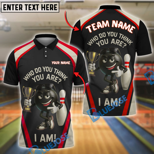 BlueJose Bowling And Pins Championship Ball Customized Name 3D Shirt (4 Colors)