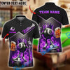 BlueJose Billiards Ball 8 Royal King with Beer & Fire Personalized Name & Team Name Shirt (4 Colors)