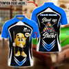 BlueJose Billiards 9-Ball Pool Shut Up and Shoot Ver Triangle Rack Personalized Name, Team Name Unisex Shirt (4 Colors)