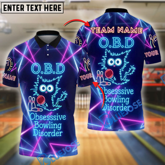 BlueJose Bowling O.B.D - Obsessive Bowling Disorder Customized Name, Team Name 3D Shirt