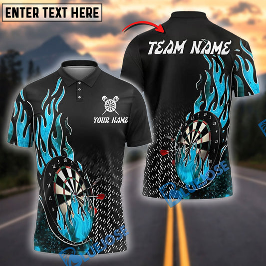BlueJose Darts Firestorm Personalized Name, Team Name Shirt (4 Colors)