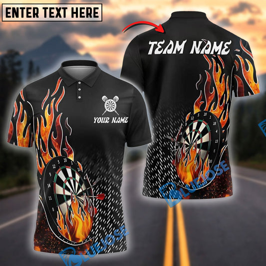 BlueJose Darts Firestorm Personalized Name, Team Name Shirt (4 Colors)