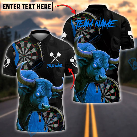 BlueJose Darts Bull Fury Personalized Name, Team Name Shirt (4 Colors)