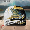 BlueJose Fishing Hook Graphic & Jumping Fish Art Personalized Cap (Tuna, Marlin, Mahi-Mahi, Pike, Bass, Walleye, Trout, Crappie)