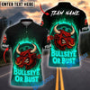 BlueJose Darts Flaming Bull Rage Multicolor Options Personalized Name Shirt (4 Colors)