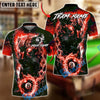 BlueJose Billiards 8 Ball Electric Panther Lightning Personalized Name, Team Name Shirt (6 Colors)