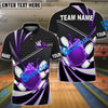 BlueJose Bowling And Pins Point Tornado Pattern Multicolor Customized Name 3D Shirt (4 Colors)