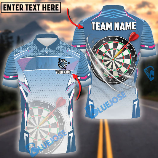 BlueJose Darts Classic Personalized Name, Team Name Shirt (4 Colors)